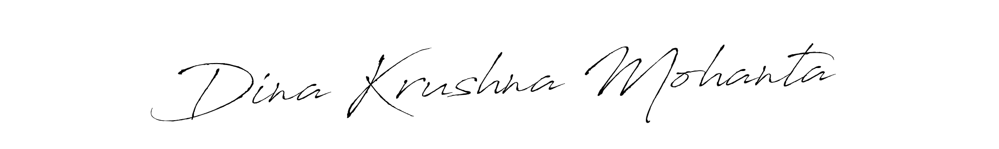How to make Dina Krushna Mohanta name signature. Use Antro_Vectra style for creating short signs online. This is the latest handwritten sign. Dina Krushna Mohanta signature style 6 images and pictures png