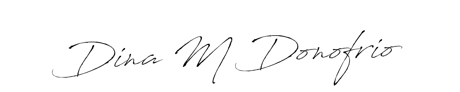 How to make Dina M Donofrio signature? Antro_Vectra is a professional autograph style. Create handwritten signature for Dina M Donofrio name. Dina M Donofrio signature style 6 images and pictures png