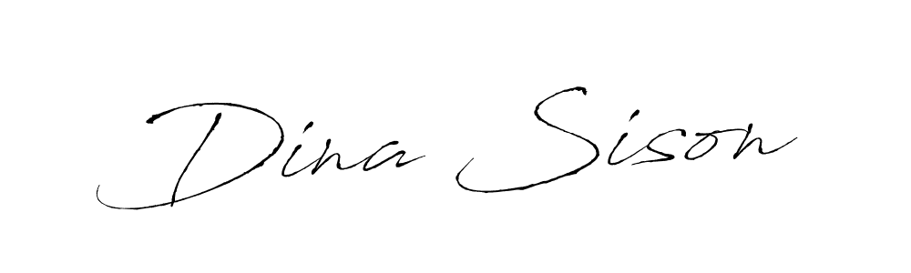 Antro_Vectra is a professional signature style that is perfect for those who want to add a touch of class to their signature. It is also a great choice for those who want to make their signature more unique. Get Dina Sison name to fancy signature for free. Dina Sison signature style 6 images and pictures png