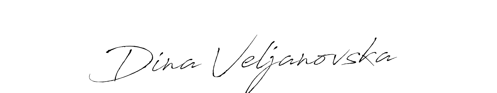 Create a beautiful signature design for name Dina Veljanovska. With this signature (Antro_Vectra) fonts, you can make a handwritten signature for free. Dina Veljanovska signature style 6 images and pictures png