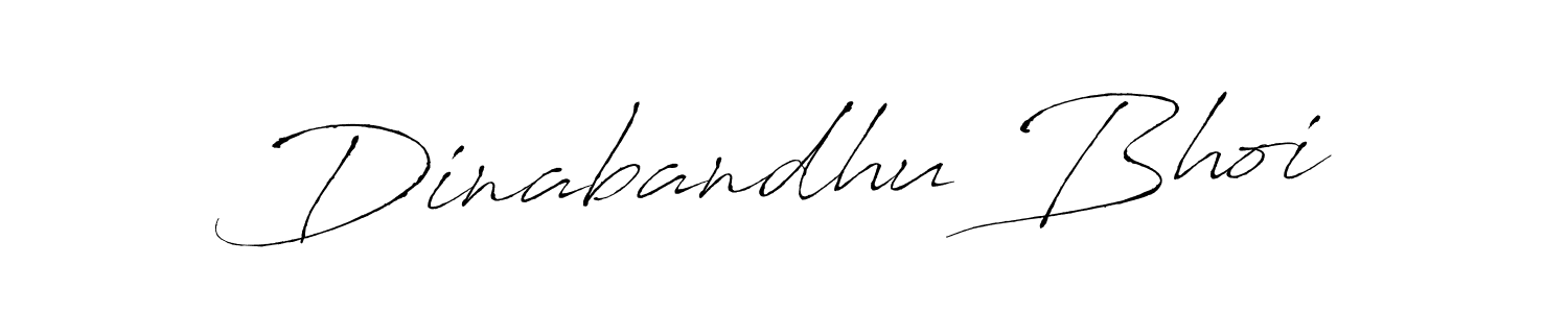 Design your own signature with our free online signature maker. With this signature software, you can create a handwritten (Antro_Vectra) signature for name Dinabandhu Bhoi. Dinabandhu Bhoi signature style 6 images and pictures png