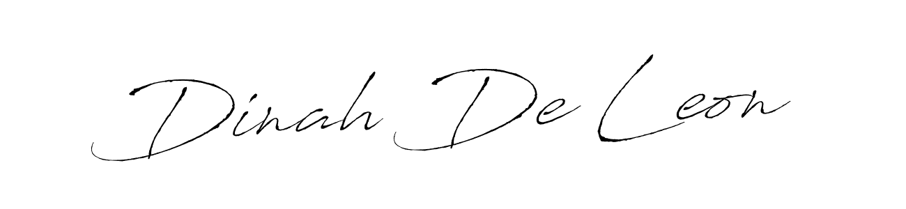 The best way (Antro_Vectra) to make a short signature is to pick only two or three words in your name. The name Dinah De Leon include a total of six letters. For converting this name. Dinah De Leon signature style 6 images and pictures png