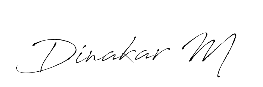 How to make Dinakar M signature? Antro_Vectra is a professional autograph style. Create handwritten signature for Dinakar M name. Dinakar M signature style 6 images and pictures png