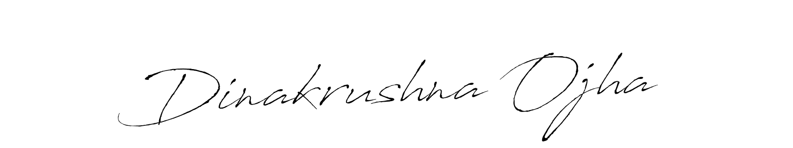 How to make Dinakrushna Ojha name signature. Use Antro_Vectra style for creating short signs online. This is the latest handwritten sign. Dinakrushna Ojha signature style 6 images and pictures png