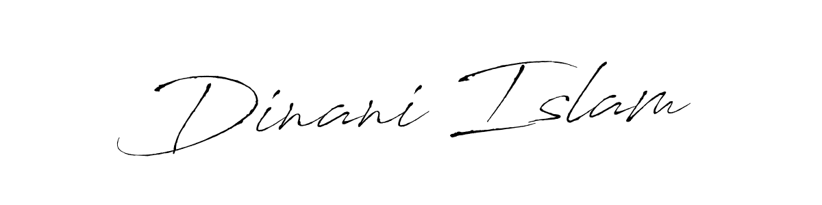 How to make Dinani Islam signature? Antro_Vectra is a professional autograph style. Create handwritten signature for Dinani Islam name. Dinani Islam signature style 6 images and pictures png