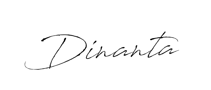 Design your own signature with our free online signature maker. With this signature software, you can create a handwritten (Antro_Vectra) signature for name Dinanta. Dinanta signature style 6 images and pictures png