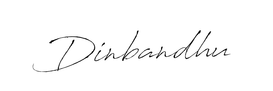 Make a beautiful signature design for name Dinbandhu. With this signature (Antro_Vectra) style, you can create a handwritten signature for free. Dinbandhu signature style 6 images and pictures png
