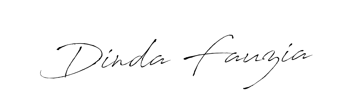 Dinda Fauzia stylish signature style. Best Handwritten Sign (Antro_Vectra) for my name. Handwritten Signature Collection Ideas for my name Dinda Fauzia. Dinda Fauzia signature style 6 images and pictures png