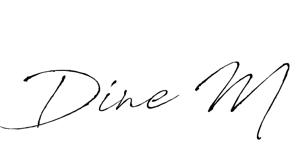 if you are searching for the best signature style for your name Dine M. so please give up your signature search. here we have designed multiple signature styles  using Antro_Vectra. Dine M signature style 6 images and pictures png