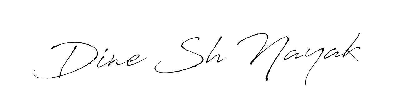 How to make Dine Sh Nayak signature? Antro_Vectra is a professional autograph style. Create handwritten signature for Dine Sh Nayak name. Dine Sh Nayak signature style 6 images and pictures png