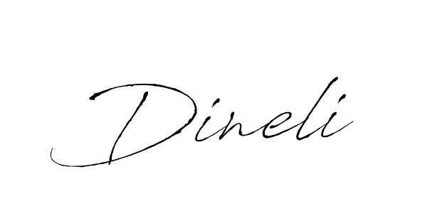 Make a beautiful signature design for name Dineli. With this signature (Antro_Vectra) style, you can create a handwritten signature for free. Dineli signature style 6 images and pictures png