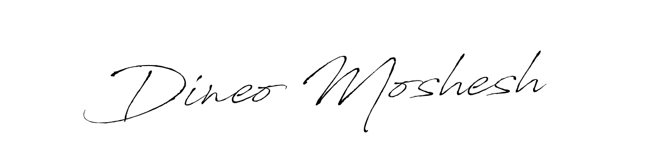 Make a beautiful signature design for name Dineo Moshesh. With this signature (Antro_Vectra) style, you can create a handwritten signature for free. Dineo Moshesh signature style 6 images and pictures png