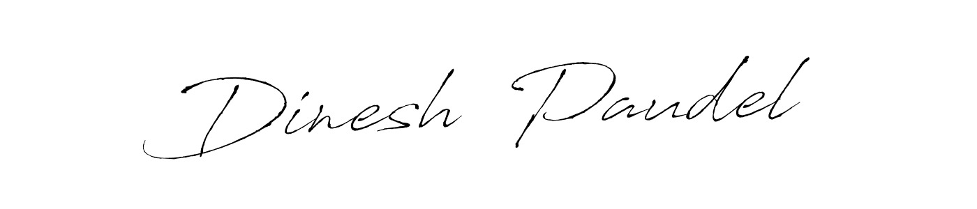 Make a beautiful signature design for name Dinesh  Paudel. With this signature (Antro_Vectra) style, you can create a handwritten signature for free. Dinesh  Paudel signature style 6 images and pictures png