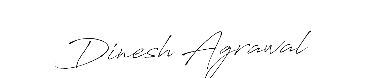 Make a beautiful signature design for name Dinesh Agrawal. With this signature (Antro_Vectra) style, you can create a handwritten signature for free. Dinesh Agrawal signature style 6 images and pictures png
