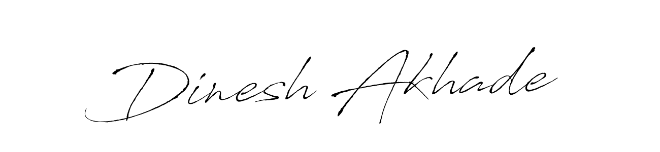 Create a beautiful signature design for name Dinesh Akhade. With this signature (Antro_Vectra) fonts, you can make a handwritten signature for free. Dinesh Akhade signature style 6 images and pictures png