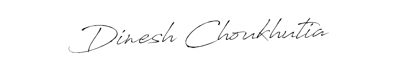 Make a beautiful signature design for name Dinesh Choukhutia. With this signature (Antro_Vectra) style, you can create a handwritten signature for free. Dinesh Choukhutia signature style 6 images and pictures png