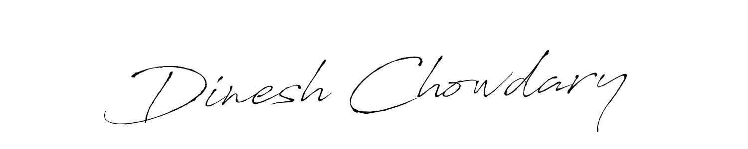 Also we have Dinesh Chowdary name is the best signature style. Create professional handwritten signature collection using Antro_Vectra autograph style. Dinesh Chowdary signature style 6 images and pictures png