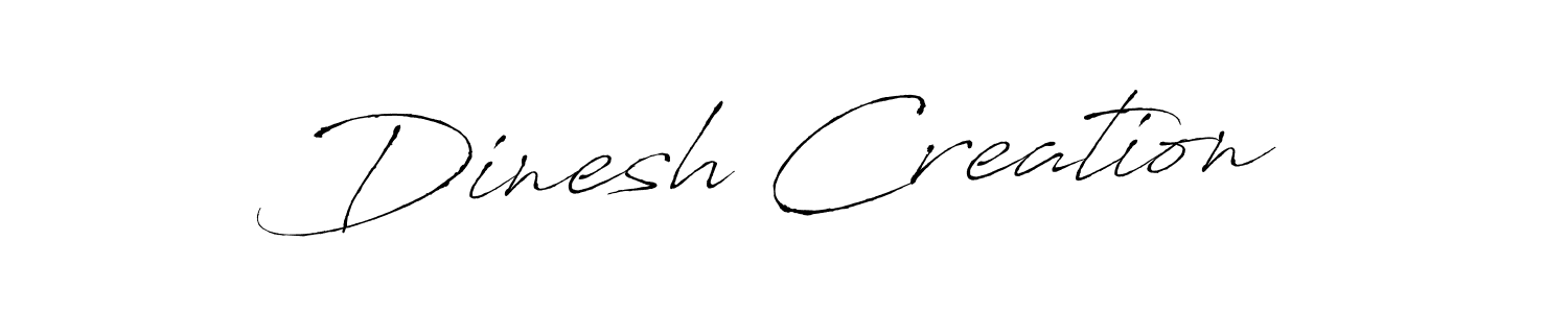 Similarly Antro_Vectra is the best handwritten signature design. Signature creator online .You can use it as an online autograph creator for name Dinesh Creation. Dinesh Creation signature style 6 images and pictures png