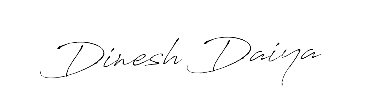 How to make Dinesh Daiya name signature. Use Antro_Vectra style for creating short signs online. This is the latest handwritten sign. Dinesh Daiya signature style 6 images and pictures png
