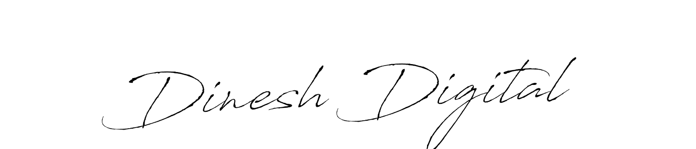 Create a beautiful signature design for name Dinesh Digital. With this signature (Antro_Vectra) fonts, you can make a handwritten signature for free. Dinesh Digital signature style 6 images and pictures png