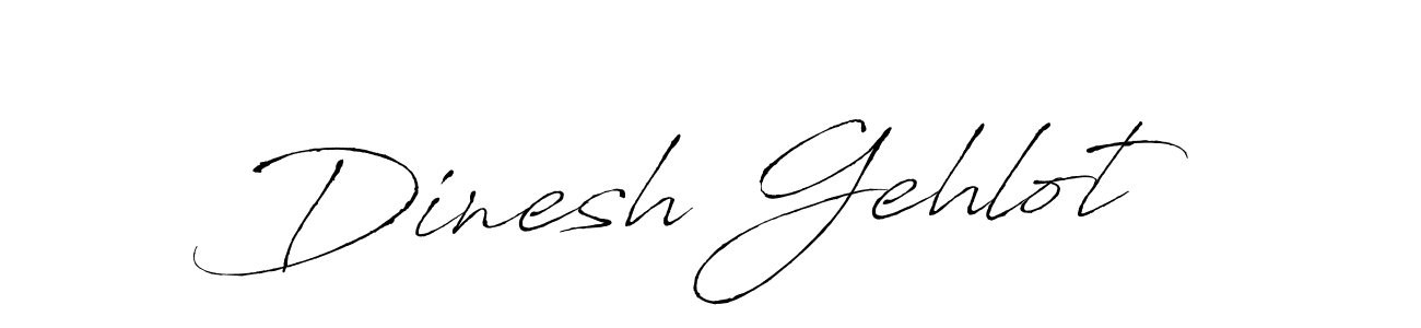 Make a beautiful signature design for name Dinesh Gehlot. With this signature (Antro_Vectra) style, you can create a handwritten signature for free. Dinesh Gehlot signature style 6 images and pictures png