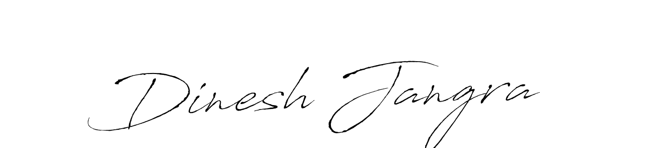 Create a beautiful signature design for name Dinesh Jangra. With this signature (Antro_Vectra) fonts, you can make a handwritten signature for free. Dinesh Jangra signature style 6 images and pictures png