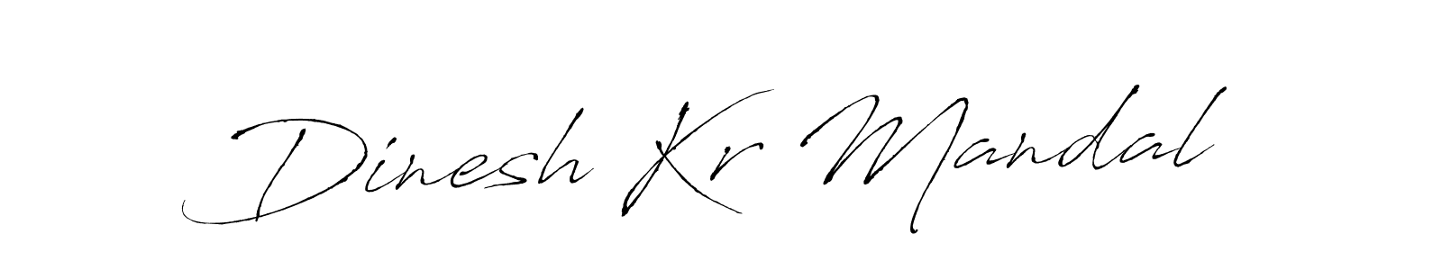 Dinesh Kr Mandal stylish signature style. Best Handwritten Sign (Antro_Vectra) for my name. Handwritten Signature Collection Ideas for my name Dinesh Kr Mandal. Dinesh Kr Mandal signature style 6 images and pictures png