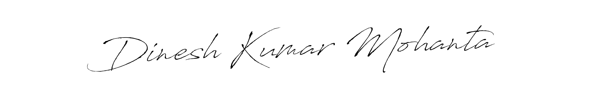 How to make Dinesh Kumar Mohanta name signature. Use Antro_Vectra style for creating short signs online. This is the latest handwritten sign. Dinesh Kumar Mohanta signature style 6 images and pictures png