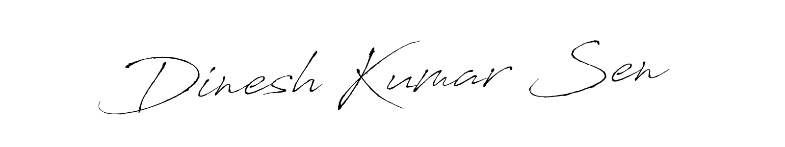 Dinesh Kumar Sen stylish signature style. Best Handwritten Sign (Antro_Vectra) for my name. Handwritten Signature Collection Ideas for my name Dinesh Kumar Sen. Dinesh Kumar Sen signature style 6 images and pictures png