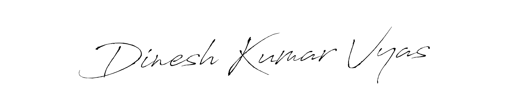 Also we have Dinesh Kumar Vyas name is the best signature style. Create professional handwritten signature collection using Antro_Vectra autograph style. Dinesh Kumar Vyas signature style 6 images and pictures png