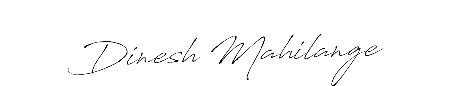 Antro_Vectra is a professional signature style that is perfect for those who want to add a touch of class to their signature. It is also a great choice for those who want to make their signature more unique. Get Dinesh Mahilange name to fancy signature for free. Dinesh Mahilange signature style 6 images and pictures png