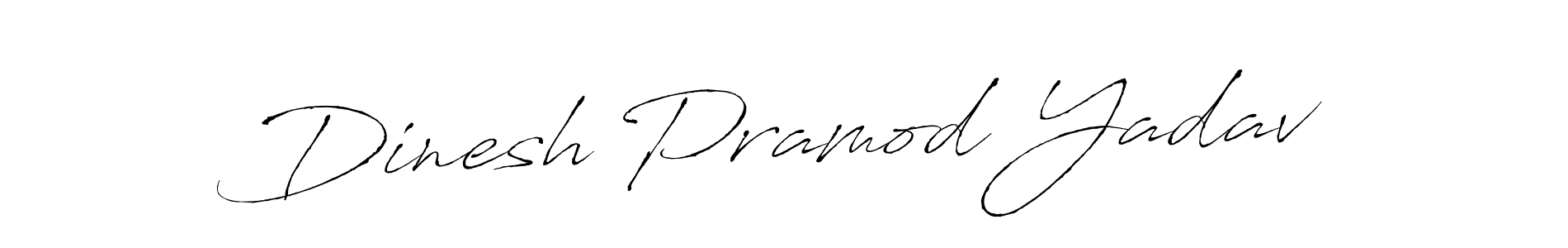 Dinesh Pramod Yadav stylish signature style. Best Handwritten Sign (Antro_Vectra) for my name. Handwritten Signature Collection Ideas for my name Dinesh Pramod Yadav. Dinesh Pramod Yadav signature style 6 images and pictures png