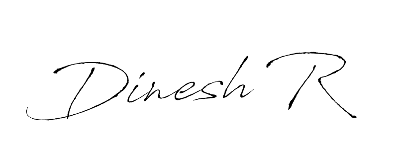 How to make Dinesh R signature? Antro_Vectra is a professional autograph style. Create handwritten signature for Dinesh R name. Dinesh R signature style 6 images and pictures png