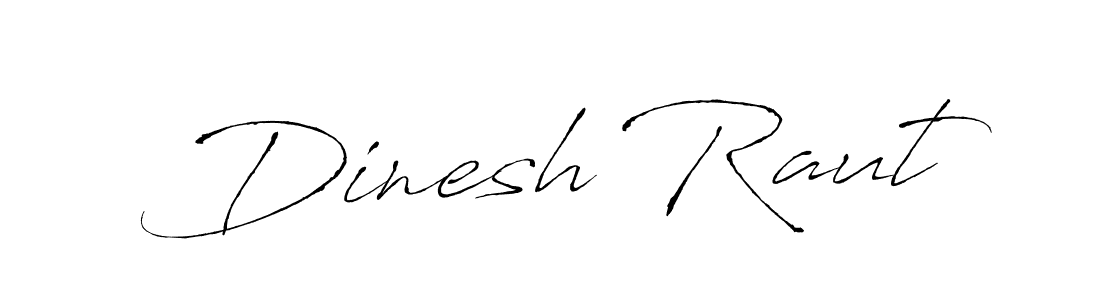How to make Dinesh Raut name signature. Use Antro_Vectra style for creating short signs online. This is the latest handwritten sign. Dinesh Raut signature style 6 images and pictures png
