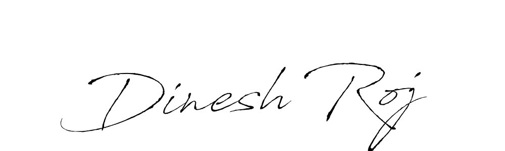 Design your own signature with our free online signature maker. With this signature software, you can create a handwritten (Antro_Vectra) signature for name Dinesh Roj. Dinesh Roj signature style 6 images and pictures png