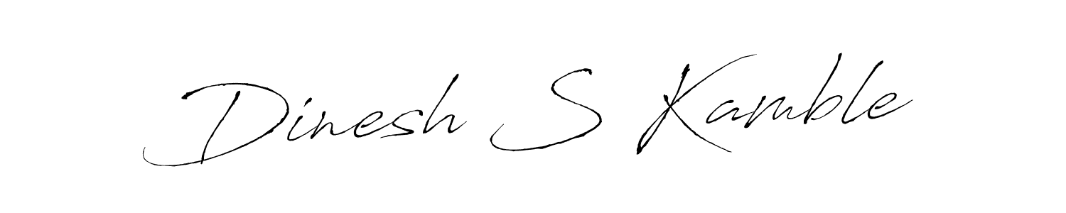 How to make Dinesh S Kamble signature? Antro_Vectra is a professional autograph style. Create handwritten signature for Dinesh S Kamble name. Dinesh S Kamble signature style 6 images and pictures png