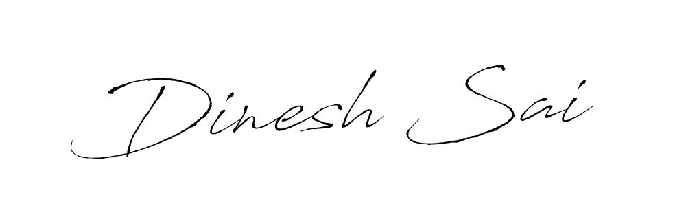 How to make Dinesh Sai signature? Antro_Vectra is a professional autograph style. Create handwritten signature for Dinesh Sai name. Dinesh Sai signature style 6 images and pictures png