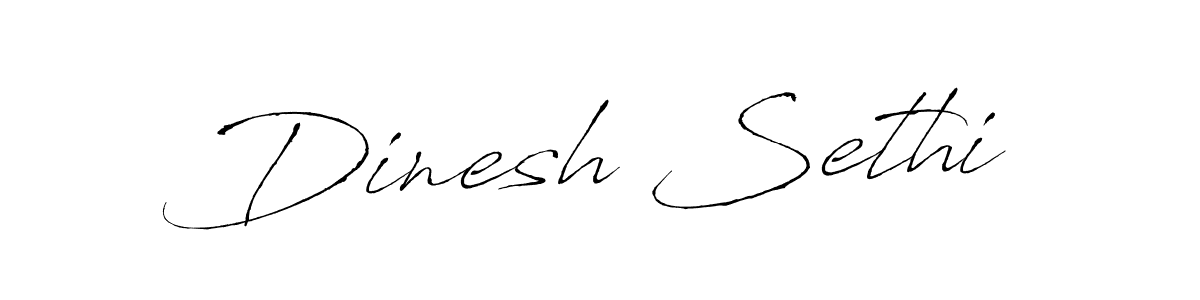 Dinesh Sethi stylish signature style. Best Handwritten Sign (Antro_Vectra) for my name. Handwritten Signature Collection Ideas for my name Dinesh Sethi. Dinesh Sethi signature style 6 images and pictures png