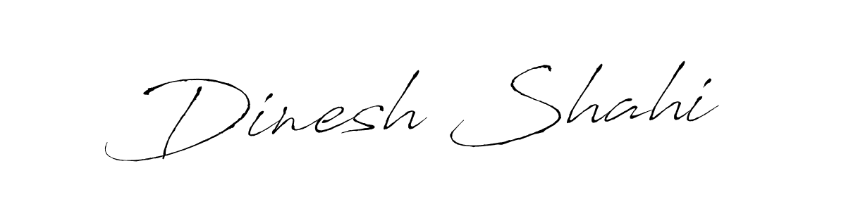 How to make Dinesh Shahi name signature. Use Antro_Vectra style for creating short signs online. This is the latest handwritten sign. Dinesh Shahi signature style 6 images and pictures png