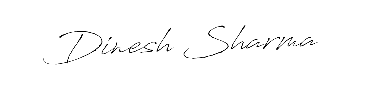 The best way (Antro_Vectra) to make a short signature is to pick only two or three words in your name. The name Dinesh Sharma include a total of six letters. For converting this name. Dinesh Sharma signature style 6 images and pictures png