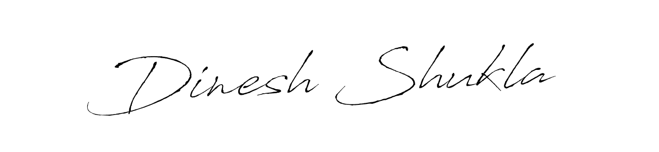 How to make Dinesh Shukla name signature. Use Antro_Vectra style for creating short signs online. This is the latest handwritten sign. Dinesh Shukla signature style 6 images and pictures png