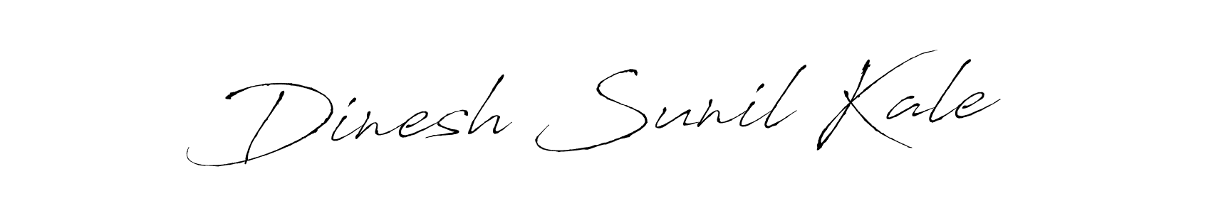 Dinesh Sunil Kale stylish signature style. Best Handwritten Sign (Antro_Vectra) for my name. Handwritten Signature Collection Ideas for my name Dinesh Sunil Kale. Dinesh Sunil Kale signature style 6 images and pictures png