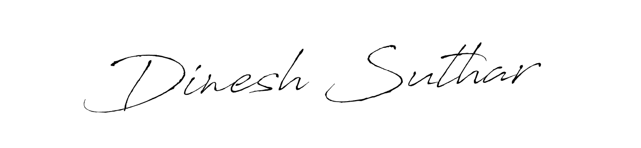 Create a beautiful signature design for name Dinesh Suthar. With this signature (Antro_Vectra) fonts, you can make a handwritten signature for free. Dinesh Suthar signature style 6 images and pictures png