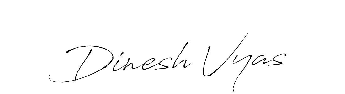 Use a signature maker to create a handwritten signature online. With this signature software, you can design (Antro_Vectra) your own signature for name Dinesh Vyas. Dinesh Vyas signature style 6 images and pictures png
