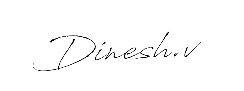 It looks lik you need a new signature style for name Dinesh.v. Design unique handwritten (Antro_Vectra) signature with our free signature maker in just a few clicks. Dinesh.v signature style 6 images and pictures png