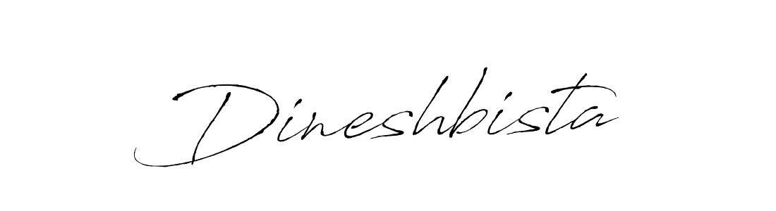 Design your own signature with our free online signature maker. With this signature software, you can create a handwritten (Antro_Vectra) signature for name Dineshbista. Dineshbista signature style 6 images and pictures png