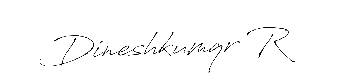 How to make Dineshkumqr R signature? Antro_Vectra is a professional autograph style. Create handwritten signature for Dineshkumqr R name. Dineshkumqr R signature style 6 images and pictures png