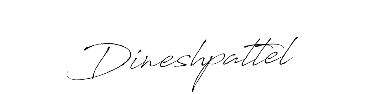 Make a beautiful signature design for name Dineshpattel. With this signature (Antro_Vectra) style, you can create a handwritten signature for free. Dineshpattel signature style 6 images and pictures png