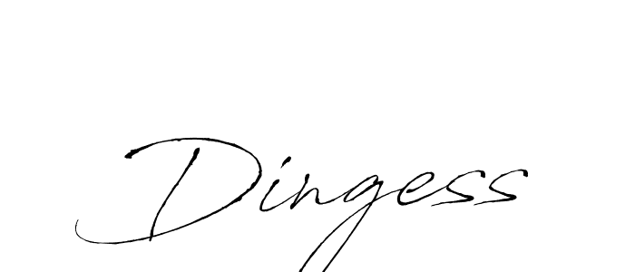 You should practise on your own different ways (Antro_Vectra) to write your name (Dingess) in signature. don't let someone else do it for you. Dingess signature style 6 images and pictures png