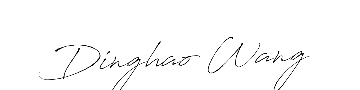 Also we have Dinghao Wang name is the best signature style. Create professional handwritten signature collection using Antro_Vectra autograph style. Dinghao Wang signature style 6 images and pictures png